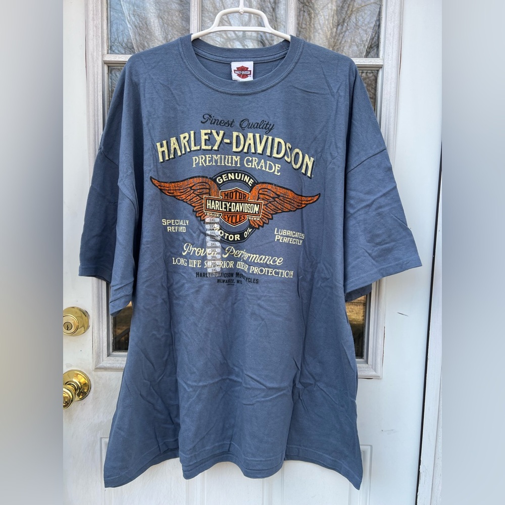 Battlefield Harley Davidson Gettysburg, Pennsylvania Blue ~ ~Men’s 3XL NWT